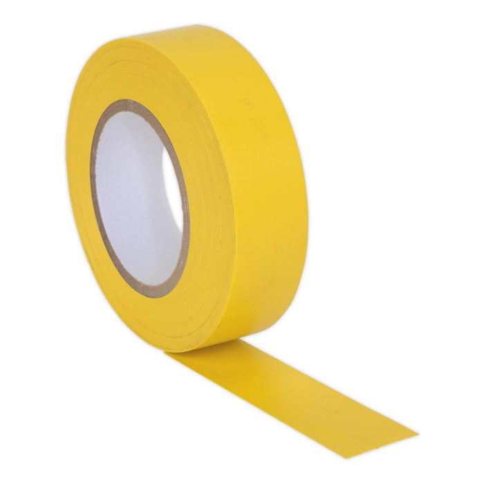 Sealey PVC Insulating Tape 19mm x 20m Yellow Pack of 10 ITYEL10 Sealey - Town Tools 