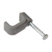 Forgefix Cable Clip Flat Grey 1.00mm Box 100 ForgeFix - Town Tools