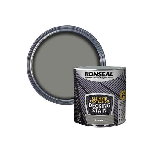 Ronseal Ultimate Protection Decking Stain Stone Grey 2.5 litre Ronseal - Town Tools