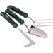 Draper Stainless Steel Heavy Duty Soft Grip Fork, Trowel and Weeder Set (3 Piece Draper - Town Tools 