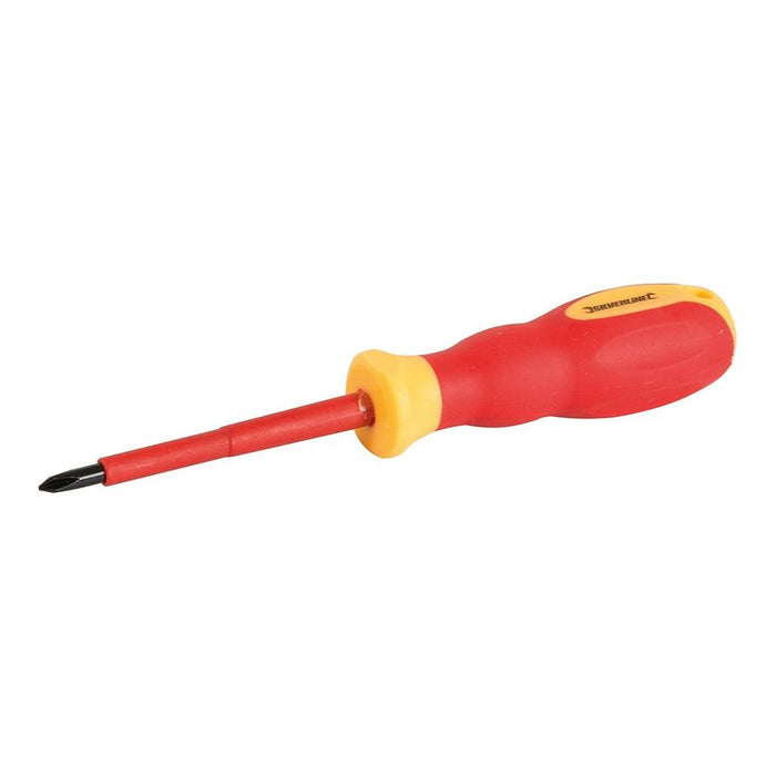 Silverline VDE Soft-Grip Electricians Screwdriver Phillips PH1 x 80mm Silverline - Town Tools 