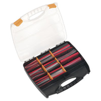 Sealey Heat Shrink Tubing Assortment 261pc Mixed Colours Adhesive Lined 100 & 15