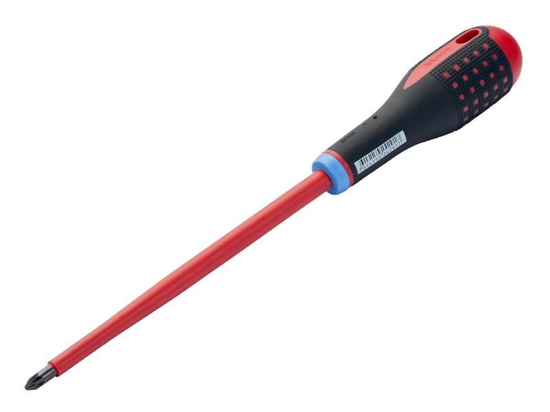 Bahco ERGO VDE Insulated Pozi Screwdriver PZ2 x 100mm Bahco - Town Tools