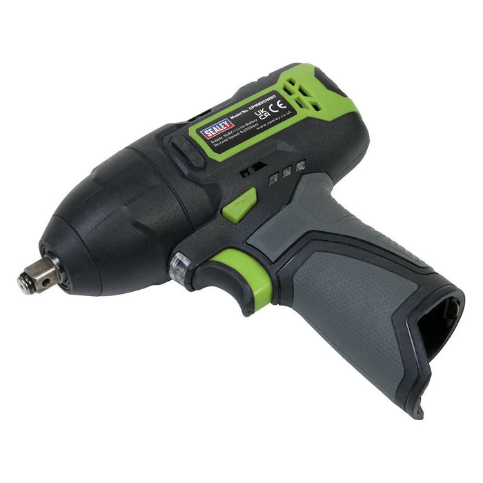 Sealey Cordless Impact Wrench 3/8"Sq Drive 10.8V 2Ah SV10.8 Series CP108VCIW Sealey - Town Tools 