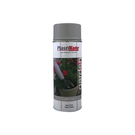 Plastikote Garden Colours Spray Paint Light Grey 400ml PlastiKote - Town Tools