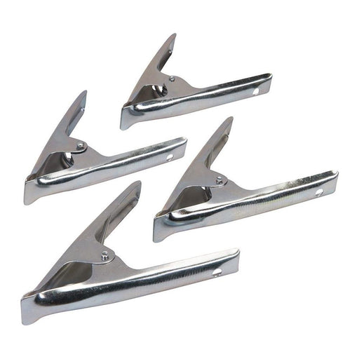 Silverline Stall Clips 4pk 70mm Jaw Silverline - Town Tools 