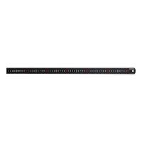 Faithfull Matt Black Stainless Steel Measuring Rule 600mm