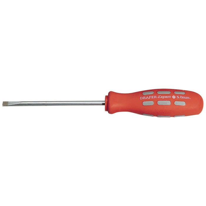 Draper Plain Slot Parallel Tip Mechanic's Screwdriver, 100 x 5.0mm (Sold Loose) Draper - Town Tools 