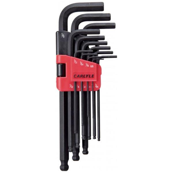 Carlyle Hand Tools Hex Key Set Long Magnetic Hex Ball SAE Carlyle Hand Tools Caryle Tools - Town Tools 