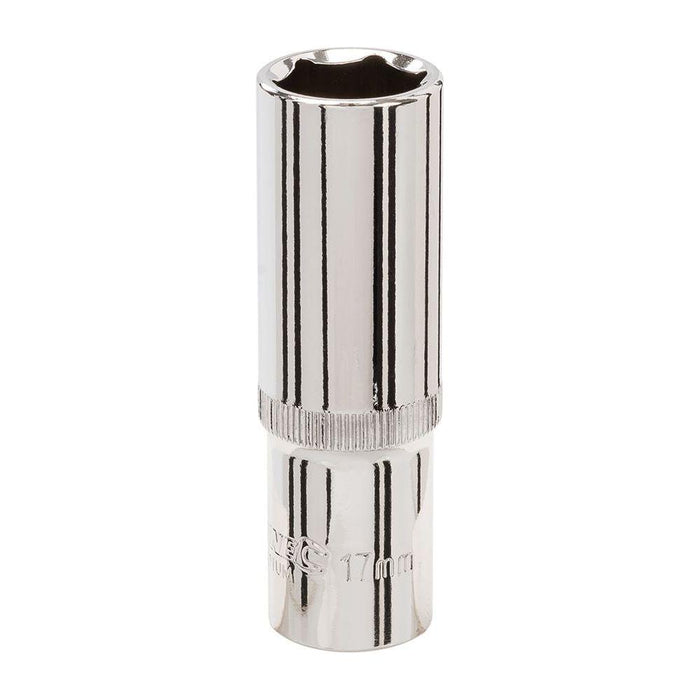 Silverline Deep Socket 1/2" Drive 6pt Metric 17mm Silverline - Town Tools 