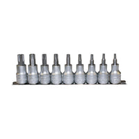Teng Tools 1/2" TPX Bit Socket Clip Rail Set 9 Pieces