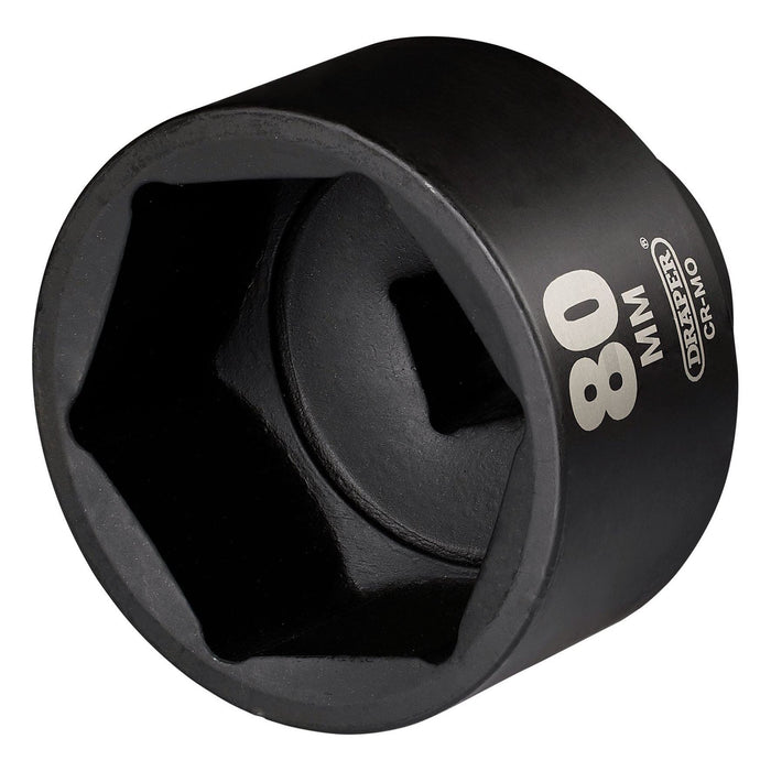 Draper Draper HI-TORQ Impact Socket, 1" Sq. Dr. 80mm Draper - Town Tools