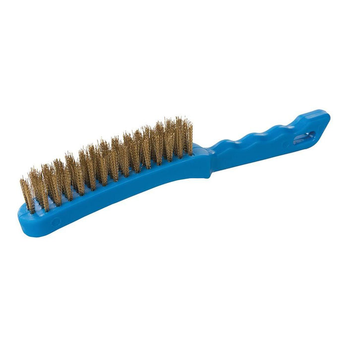 Silverline Brassed Wire Brush Plastic 4 Row Silverline - Town Tools 