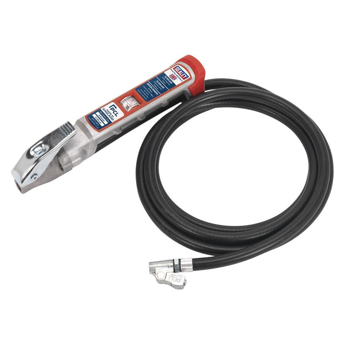 Sealey Professional Tyre Inflator with 2.5m Hose & Clip-On Connector SA37/94 Sealey - Town Tools 