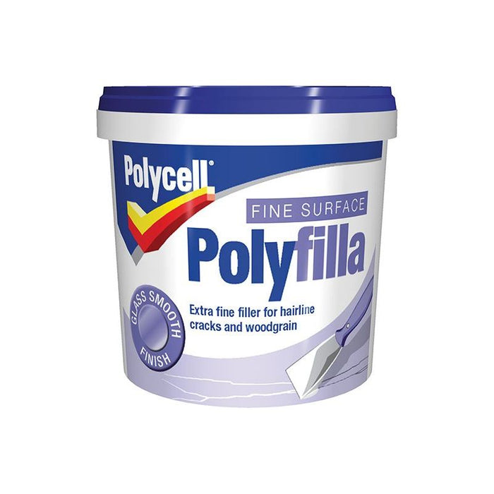 Polycell Fine Surface Filler Tub 500g Polycell - Town Tools