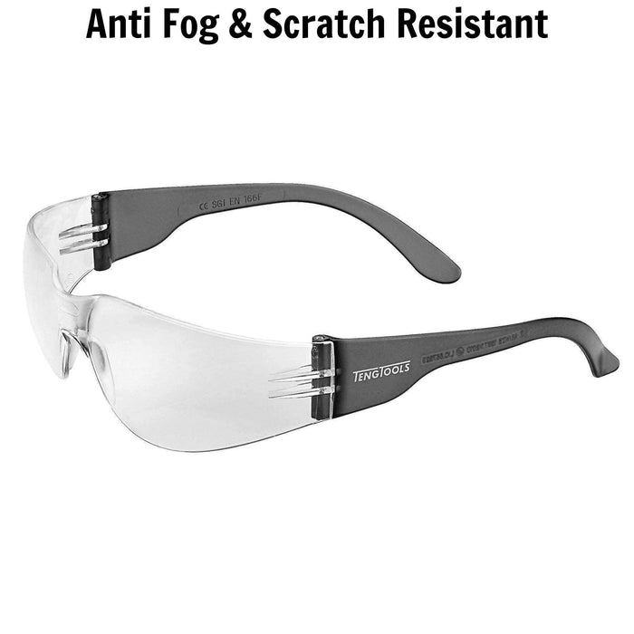 Teng Tools Safety Glasses Clear Anti-Fog Lens Teng Tools - Town Tools 