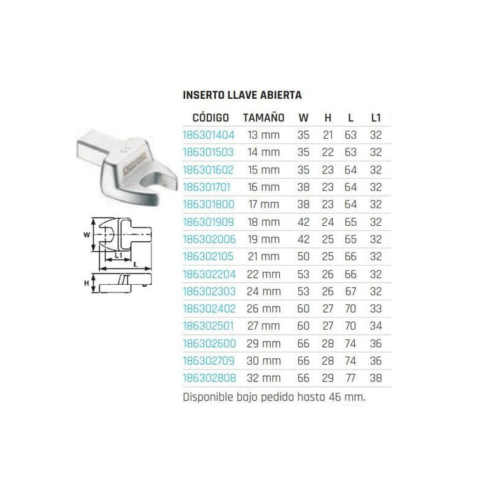 Teng Tools Open Ended Insert Spanner 14 x 18mm, 16mm Teng Tools - Town Tools 