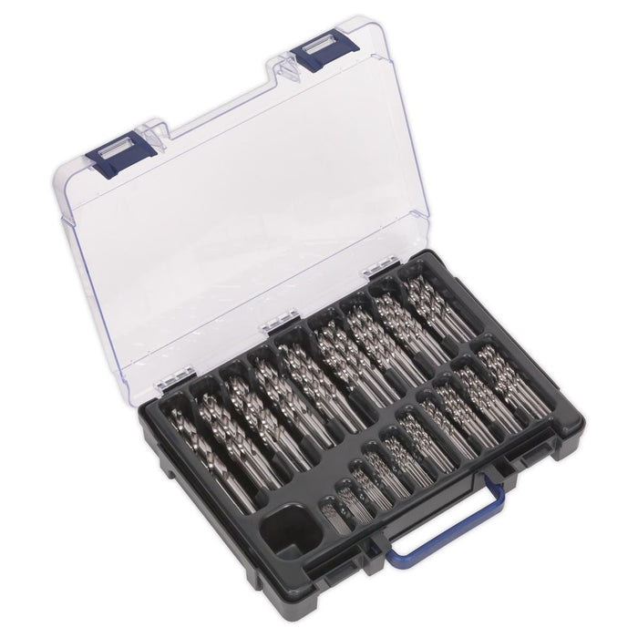 Sealey HSS Fully Ground Drill Bit Assortment 170pc1-10mm DBS170FG