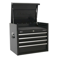 Sealey Topchest 4 Drawer 660mm Heavy-Duty Black PTB66004