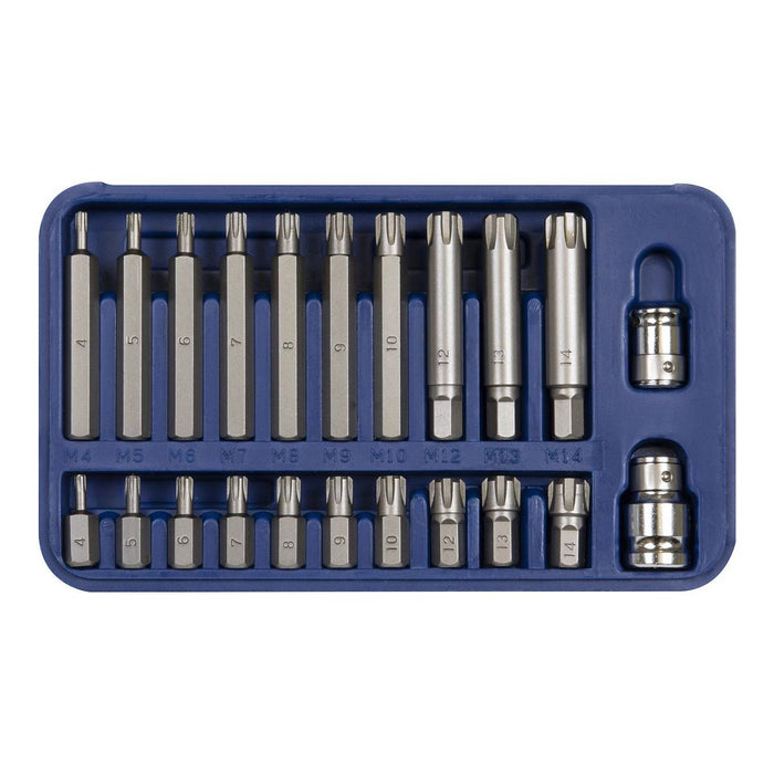 Sealey Ribe Bit Set 22pc 3/8" & 1/2"Sq Drive SX105 Sealey - Town Tools 