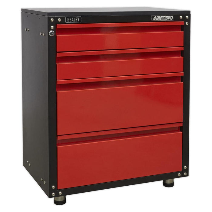 Sealey Modular 4 Drawer Cabinet with Worktop 665mm APMS84 Sealey - Town Tools 