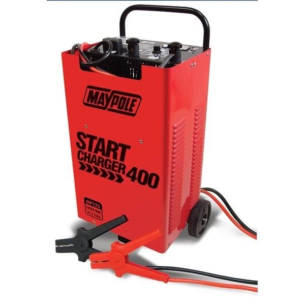 Maypole Start Charger 75A 12/24V for Cars Vans Tractors Lead Acid or AGM Battery