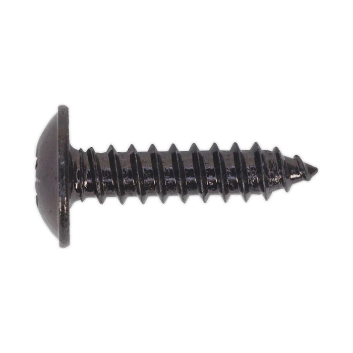 Sealey Self Tapping Screw 4.8 x 19mm Flanged Head Black Pozi Pack of 100 BST4819 Sealey - Town Tools 