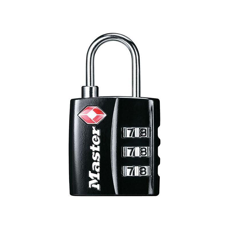 Master Lock TSA 3-Digit Combination Black Finish 30mm Padlock Master Lock - Town Tools