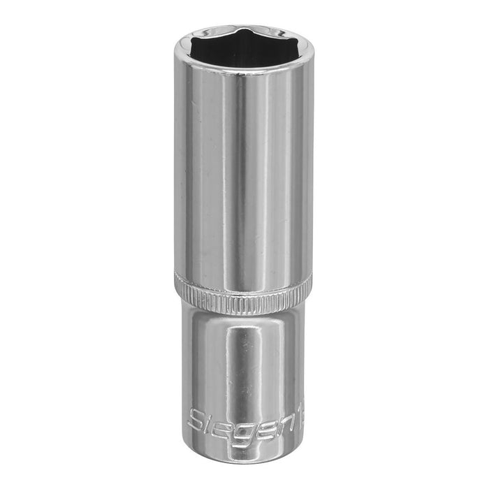 Sealey WallDrive Socket 19mm Deep 1/2"Sq Drive S0675 Siegen by Sealey - Town Tools 