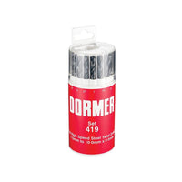 Dormer A191 No.419 Metric HSS Drill Set of 19 1.0-10.0 x 0.5mm