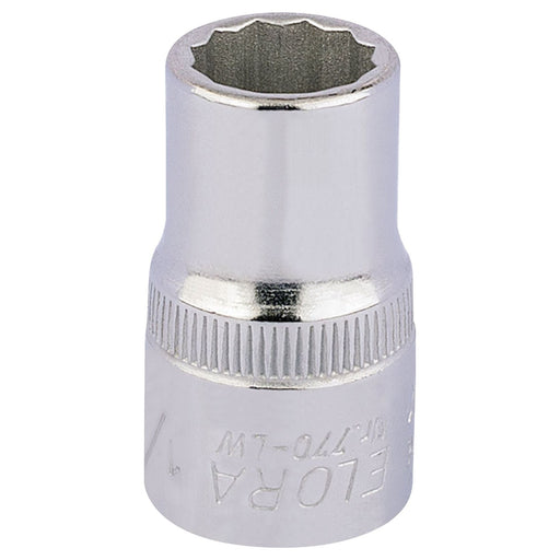 Draper Elora Whitworth Bi-Hexagon Socket, 1/2" Sq. Dr., 1/4" 24814 Draper - Town Tools 