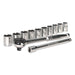 Siegen Socket Set 12Pc 3/8Inchsq Drive 6Pt Walldrive Metric Siegen by Sealey - Town Tools 