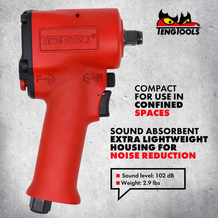 Teng Tools 1/2" Mini Air Impact Wrench Teng Tools - Town Tools 
