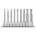 Teng Tools 3/8" ball point long hex bit socket clip rail set 9 pcs Teng Tools - Town Tools 