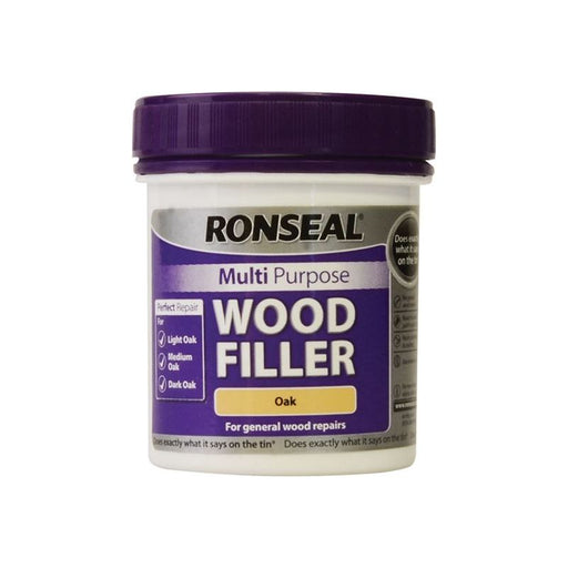 Ronseal Multipurpose Wood Filler Tub Oak 250g Ronseal - Town Tools