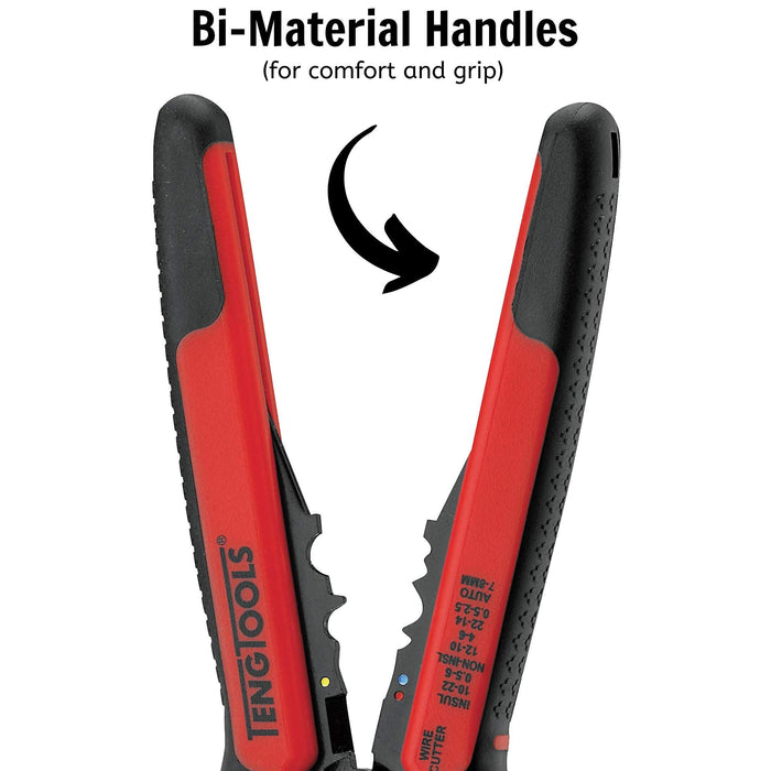 Teng Tools Ratcheting Wire Stripping Plier Teng Tools - Town Tools 