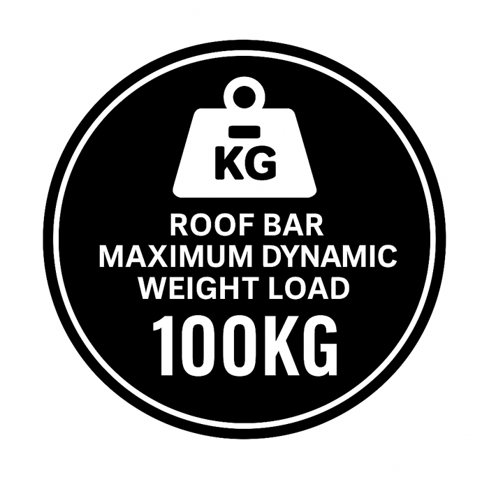 Roof Tent Bars Aluminium Roof Bars fits Fiat Fiorino 1989-2001 Van 3-dr with Fixed Point Summit - Town Tools