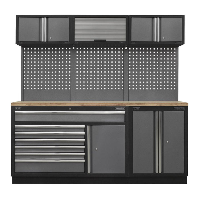 Sealey Superline Pro 2.04m Storage System Pressed Wood Worktop APMSSTACK11W Sealey - Town Tools 