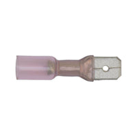Sealey Heat Shrink Push-On Terminal 6.3mm Male Red Pack of 25 RTSPM25