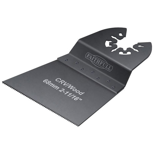 Faithfull Multi-Function Tool CrV Flush Cut Wood Blade Side Set 68mm (Pack 5) Faithfull - Town Tools