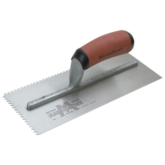 Marshalltown M701SD V 3/16in Notched Trowel DuraSoft® Handle 11 x 4.1/2in Marshalltown - Town Tools