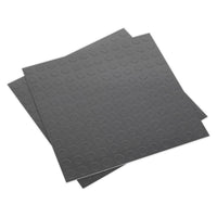 Sealey Vinyl Floor Tile with Peel & Stick Backing Silver Coin Pack of 16 FT2S