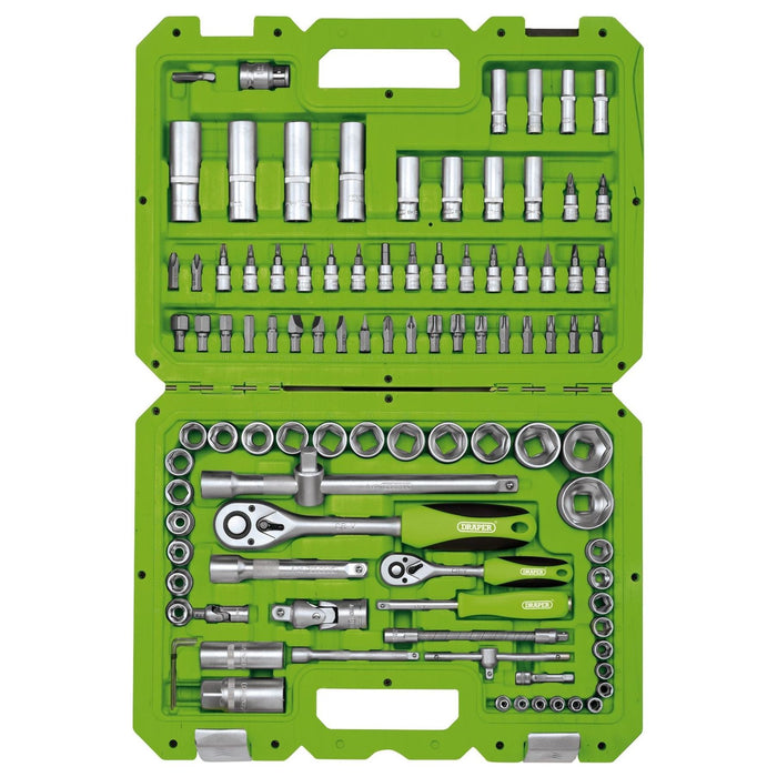 Draper Metric Socket Set, 1/4 8221; and 1/2 8221; Sq. Dr. (100 Piece) 55318 Draper - Town Tools 