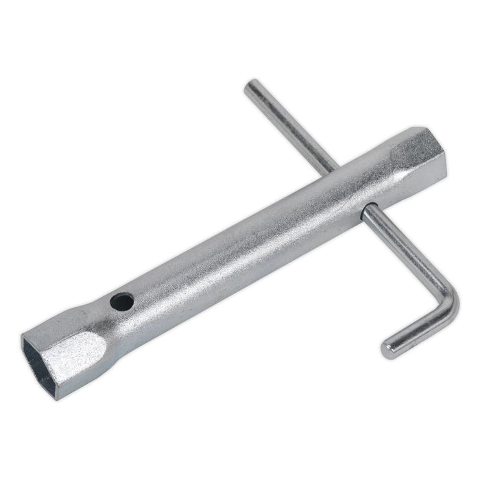 Sealey Double End Long Reach Spark Plug Box Spanner 18/21mm with L-Bar MS161 Sealey - Town Tools 