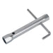 Sealey Double End Long Reach Spark Plug Box Spanner 18/21mm with L-Bar MS161 Sealey - Town Tools 