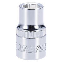 Carlyle Tools Socket - Shallow - Metric Standard - 1/2In. Dr - 12 mm