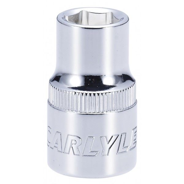 Carlyle Tools Socket - Shallow - Metric Standard - 1/2In. Dr - 12 mm