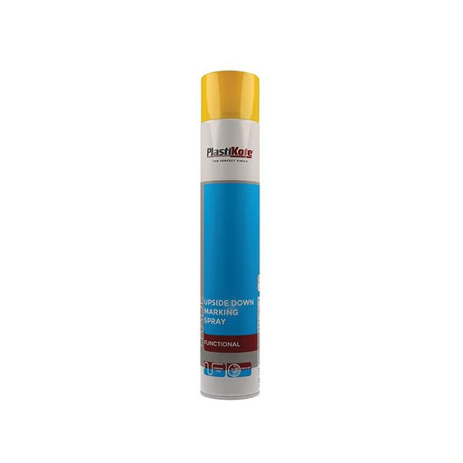 Plastikote Trade Upside Down Marking Spray Paint Yellow 750ml PlastiKote - Town Tools