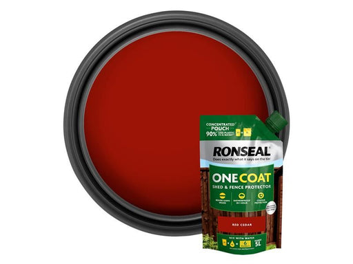 Ronseal One Coat Shed & Fence Refill Pouch Red Cedar 950ml Ronseal - Town Tools