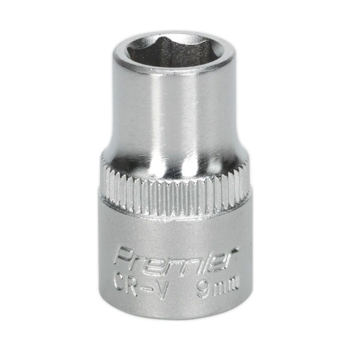 Sealey WallDrive Socket 9mm 3/8"Sq Drive S3809